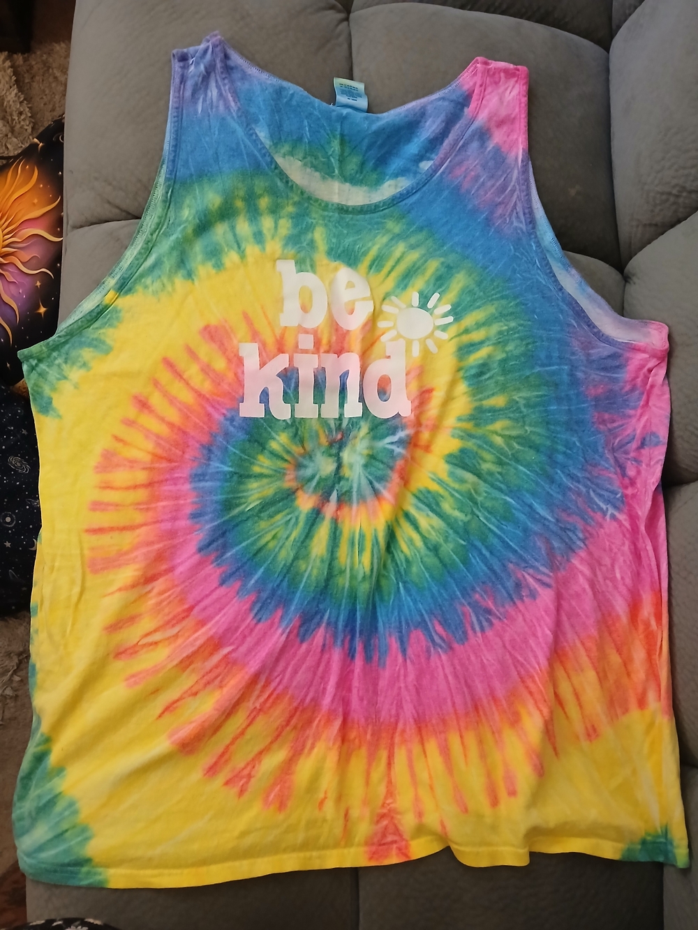 Be Kind Tie-Dye Tank Top